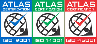 Atlas Certifications (ISO9001. ISO14001, ISO45001)